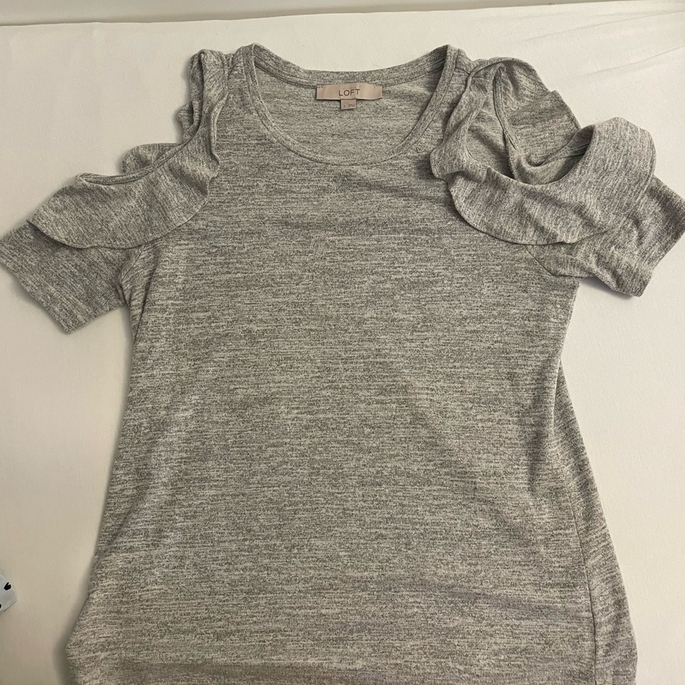PAIR of Loft open shoulder shirts